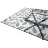 emmevi Tovaglia Trasparente Decorata Glitterata Pellicola Pvc Tavolo Antimacchia Spessa 100x100 Foglie (B)