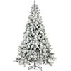 Nataland Albero di Natale Artificiale Verde Innevato Modello Ortles Altezza 240 Cm, Abete Super Folto con Effetto Realistico e Rami Con Aghi Anticaduta