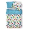 Novia - Copripiumino Singolo Cotone per ragazzi - Linea Fantasy variante Game. Materiale 100% Cotone, confortevole e piacevole sulla pelle