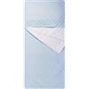 Panini Tessuti Sacco nanna per Bimbo e Bimba da 2 a 6 Anni - Tessuto Trapuntato 100% Cotone-Copertina Asilo-Quadretto Azzurro