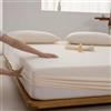 SalGiu Lenzuolo Sotto Con Angoli Elasticizzato 100% Cotone Per Letto Tinta Unita h 25 cm (Bianco, Singolo)