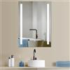 HOKO® Specchio LED 60x80cm. Design per Bagno, Illuminato da LED ed Economico in Energia+Interruttore Tattile. Permette di Cambiare il Colore della Luce tra Bianco Caldo/Freddo/Neutro 2700-6500k