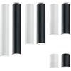 L+ Faretto Led soffitto, attacco lampadina GU10, Lampadario cucina moderno cilindro, Plafoniera Led, diametro 6cm, metallo, Plafoniera per isola, penisola, bancone bar (Bianco, H30cm)