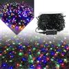 VA-Cerulean Catena luminosa con 500 LED per interni ed esterni, IP44, resistente alle intemperie, per Natale, feste, cameretta dei bambini, lanterne colorate, 50 m