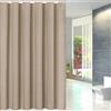 Lifup Tenda da Doccia in Tessuto Antimuffa con Ganci, da Bagno Impermeabile Cachi 180 x 200 cm