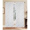 GBiancheria Tende a pannello Madrid 60 cm - coppia tende semitrasparenti in jacquard moderne ed eleganti, disponibili in vari colori, facili da lavare e subito pronte da appendere (Tortora, 60x240 cm)