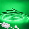 HEGEHE - Striscia LED 220V Dimmerabile [1M, Verde], 120 LEDs/m Striscia LED impermeabile IP65 flessibile e tagliabile CRI90+, illuminazione decorativa per casa e negozi
