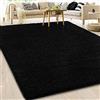 Casa Pura® - Tappeto stile Shaggy, a pelo lungo, qualità tedesca, tappeto per camera, salone o corridoio, taglie e colori a scelta, modello Barcelona, Polipropilene, nero, 80x150cm