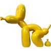 Morlinca Statua di cane con palloncino,scultura di cane con palloncino in resina, scultura di arte artigianato in resina ornamento desktop per ufficio e decorazione della casa,A6