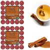 Sicignano Casalinghi Ingrosso Casalinghi Sicignano Lumino Candele Profumate Cera Tea Light Indian Canella Confezione 50 Pezzi, Dimensione 3.8x1.9h cm, Durata 4 ore, Utili per Decorazioni Casa Cena Atmosfera