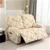 JORTUIO Copripoltrona Relax Reclinabile Elasticizzata, 1 2 3 posti Copridivano Poltrona Relax Antiscivolo Copertura Fodera per Poltrona Reclinabile con Tasca Sofa Protettore ( Color : #14 , Size : 2 seat (6pc