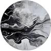 Generico Orologio da Parete, Soggiorno, Cucina, Moderno,Effetto marmo, Base legno, Lavorazione a resina, Numeri a rilievo, Diametro disponibile 40/60/80/100 cm, Made in Italy (dark, 40)