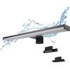 Alpinaluz Applique LED da Specchio Nero per Bagno - 4000K Luce Bianca Neutra - IP44 - Struttura in Alluminio e Supporti in Policarbonato - Installazione su Specchio, Muro o Mobile (40cm 8W)