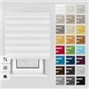 Estika Tenda a rullo giorno e notte con foratura - 80 x 150 cm - Bianco - montaggio a soffitto o parete, tessuto a doppio strato, semi-trasparente, per interni, per finestre