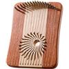 CIKSCO Arpa a lira portatile a 17 corde con chiave for accordatura, corde extra e borsa di tela, strumento musicale in legno for bambini e adulti, pianoforte a pollice (Color : Rosewood+Maple)