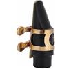 Akozon Set Bocchino per Sassofono Soprano in ABS con Cuscinetti Protettivi per Ance con Fibbia in Metallo