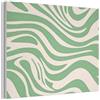 MuchoWow© Pannelli Fonoassorbenti Parete Acustici 80x60 cm Insonorizzanti Pannello Fonoassorbente Design Isolante Acustico Fonoisolanti Insonorizzazione Stanza Motivo zebrato - Verde - Retrò