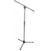 Proel RSM100BK - Asta professionale per Microfono con base tripoide in nylon e snodo in metallo stampato regolabile, Altezza, Nero, 950 x 1600 mm