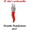 generico cornetto portafortuna cm.3 (rosso 25 pezzi)