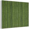 MuchoWow© Quadri Fonoassorbenti 80x60 cm Pannello Fonoassorbente Decorativi Isolamento Acustico Pannelli Acustici Insonorizzazione Stanza Insonorizzanti Curvo - Bastoncini - Verde - Bambù