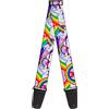 buckle-down tracolla per chitarra 34-60 Unicorns in Rainbows w/Sparkles/Purple