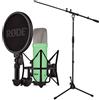 RØDE Rode NT1 Signature Green Microfono da studio Verde + supporto per microfono Keepdrum