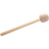 Jingmiger Mazza per tamburi, percussioni per mazze per tamburi | 2 bacchette in legno per grancassa,Accessorio per fascia per bacchette per percussioni con manico in legno antiscivolo per professionisti amanti
