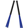 TOPPERFUN Spazzole per Batteria Jazz in Nylon e Acciaio Inossidabile 2 Pezzi | Percussioni e Practice Pad, Sfumature Dinamiche, Flessibilità Migliorata, Blu, per Prove Silenziose
