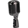 Yanmis Microfono per Voce Dinamico retrò, Microfono Cardioide Classico con Cavo XLR Femmina a 6,35 Mm, Angolo Regolabile, Microfono Stile retrò per Spettacoli Sul Palco, KTV, (Grigio