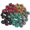 FPPO Set di 50 ruote abrasive per lucidatura, per utensili rotanti, kit per lucidatura a spazzola, per rimuovere la ruggine, deburring su superficie metallica, con mandorla da 3 mm