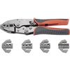TOOLCRAFT PZ-506 - Set di 6 pinze crimpatrici isolate, chiuse e aperte, connettori a D sub, inserti di crimpatura sostituibili, sistema di pinze a pressione