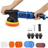 HSHa Lucidatrice, lucidatrice eccentrica, 12 mm, 980 W, set di 6 velocità variabili, 2800 - 5800 giri/min, per lucidare auto, barca, moto