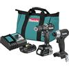 Makita CX205RB 18V LXT Sub-Compact Brushless Lithium-Ion 1/2 in. Cordless Hammer Driver Drill and Impact Driver Combo Kit with 2 Batteries (2 Ah)
