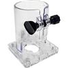 FUZYXIH Aggiornamento Tranparent Base per Trimming Machine Lavorazione del Legno per Router Base Plastica Piccola 9x8.1x10.9cm/3.5x3.2x4.3inch Trimmer Base Router Lavorazione Del Legno Plastica Addensare