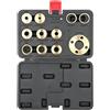 MYAMIA VIDOO Set di 11pz Boccole Guida per Schablone Router in Ottone Adatto a Qualsiasi Base Porter Cable Facile da Conservare