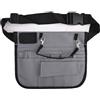Yhenlovtt Borsa portautensili multiuso con cinghia regolabile in vita, organizer in tela per chiavi, cacciaviti, pinze e strumenti hardware, uso professionale e fai da te, grigio
