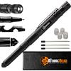 The Atomic Bear Penna tattica - Penna autodifesa e penna multi-strumento - Torcia di sopravvivenza per uomini e donne - Attrezzo tattico e regalo - Penna militare EDC + interruttore vetro + apribottiglie - 3