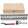 SHZICMY Set di mandrini, 4-26 mm, ER40 MK4, morsetto per fresatura, flusso di lavoro per tipi di CNC e macchine per incisione con scatola di immagazzinaggio