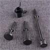 JuzeLY 4 pezzi leviganti punte a martello pneumatico punte a scalpello pneumatico rivetto a impatto set di teste ovali piatte lunghe con molla