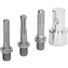 Baxnore Adattatore a coclea da 1 a 3 adattatore per trapano in acciaio carbone rotondo rotondo 2 pozzi 2 slot giardino coclea perforare strumenti da giardino per la perforazione