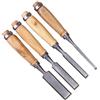 ACTINPANT Set di 4 scalpelli for intaglio del legno da 6/12/18/24 mm ideali for la lavorazione(A)