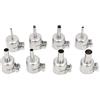 Generico Kit ugello ventola aria calda 5/10 pezzi diametro accessori pistola termica acciaio inossidabile for ventilatore stazione di saldatura rilavorazione(8pcs sets)