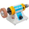 KLOOLIVE Lucidatrice da 320 W, piccola, 800 - 10000 giri/min, lucidatrice da tavolo, 220 V, per gioielli, lucidatrice elettrica da tavolo con 3 dischi per lucidare, intagliare, forare e levigare