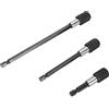 01 02 015 Adattatore per asta di prolunga, supporto per inserti ad alta precisione 60mm 100mm 150mm Multifunzione 3 pezzi per la conversione dei bit