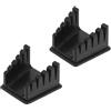 MeevrgR 2 organizer per stazioni di saldatura con staffa per fissaggio a filo e morsetto da tavolo per saldatura, rack di bloccaggio per postazione di lavoro in ABS per saldatura sicura, nero