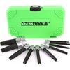 OEMTOOLS 23907 - Set di 10 bussole magnetiche lunghe triple quadrate per veicoli europei, robusta custodia inclusa
