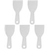 QUARKZMAN 5Pcs Spatola Stucco 3 Larghezza 1.7mm Coltelli Stucco Grigio | Plastica, Sottile Flessibile, Per Taping Drywall Spreading Painting Wall Scratching