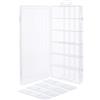 InLine® Scatola per piccoli oggetti, 18 scomparti, organizer trasparente per viti e accessori, con coperchio a clip e scomparto variabile, compatto e robusto, 43009O
