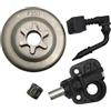 GTWSQQ Kit pompa olio pignone tamburo frizione da 3/8 for Partner 350 351 352 370 371 390 420 Parte di ricambio for motosega 530047061 530071259