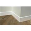 Generico Metri 30,5 di Battiscopa in Legno Massello Laccato Bianco mm 8 x 70 x 3050